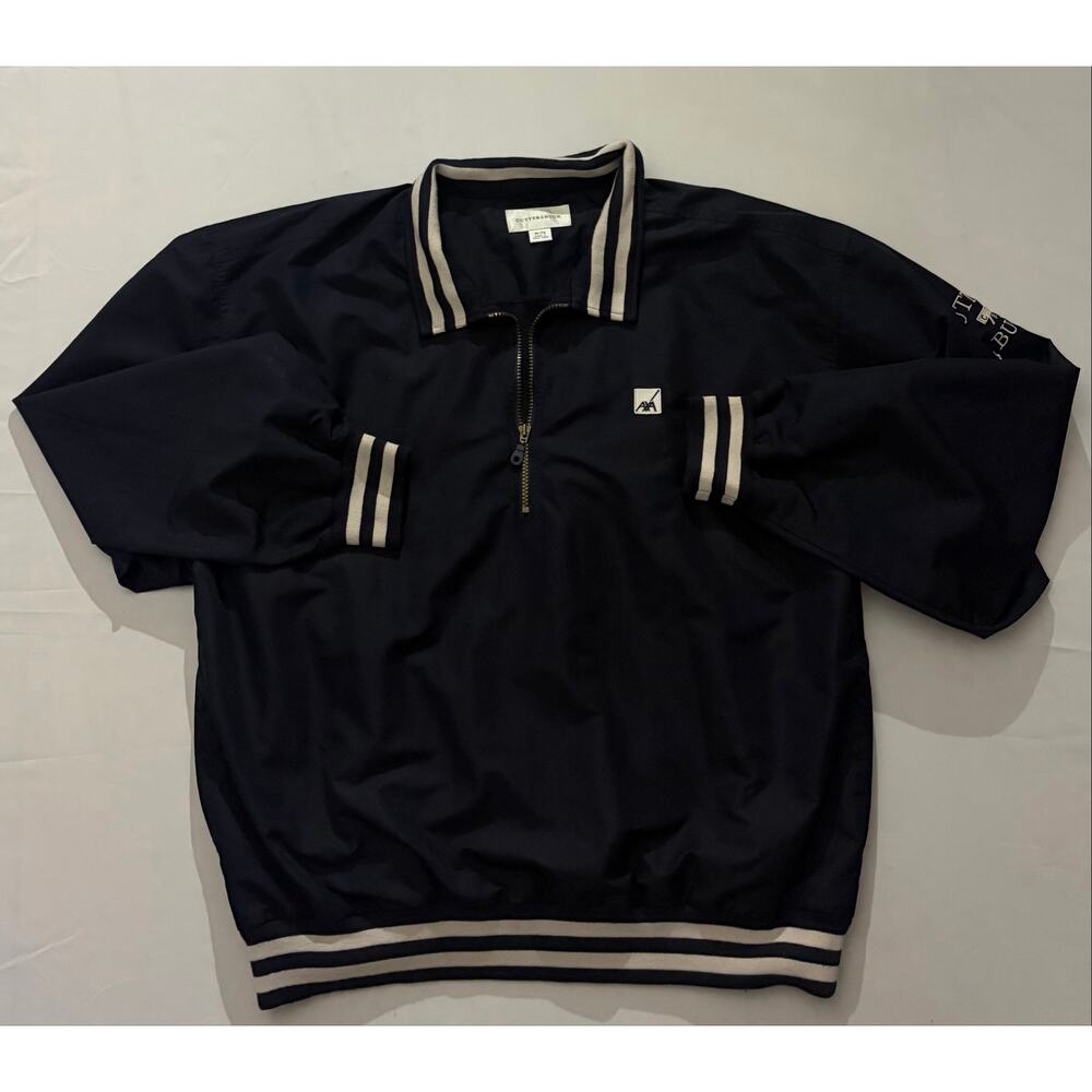 Cutter & Buck Nylon Half-Zip Wind Pullover — Size XL — Navy